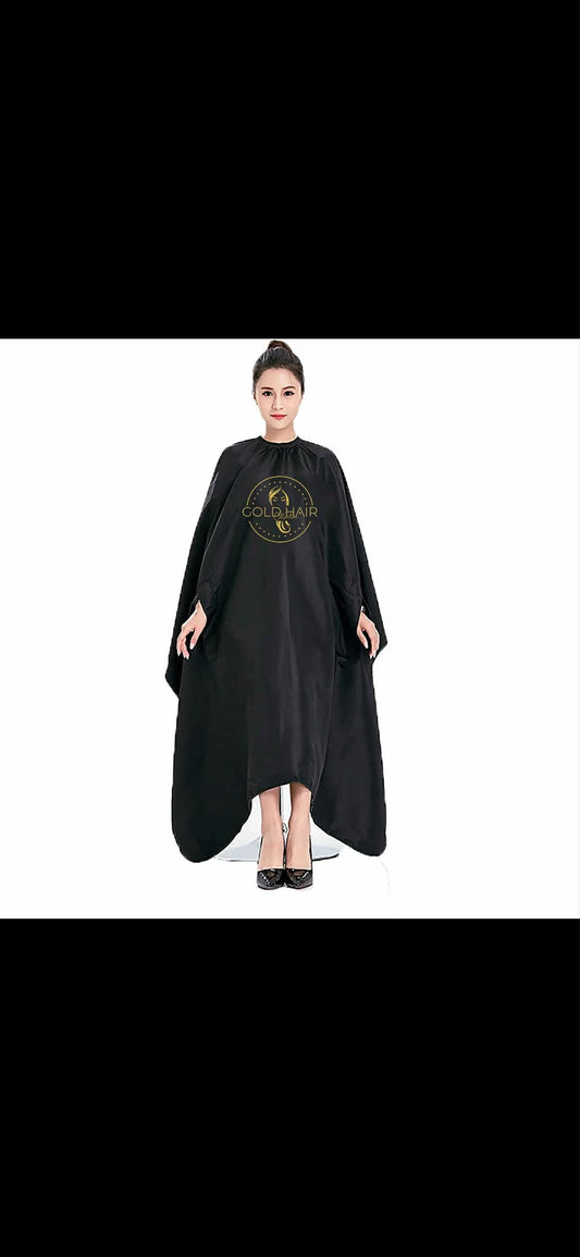 Gold Hair Collection Button-Up Cape with Hand Slits