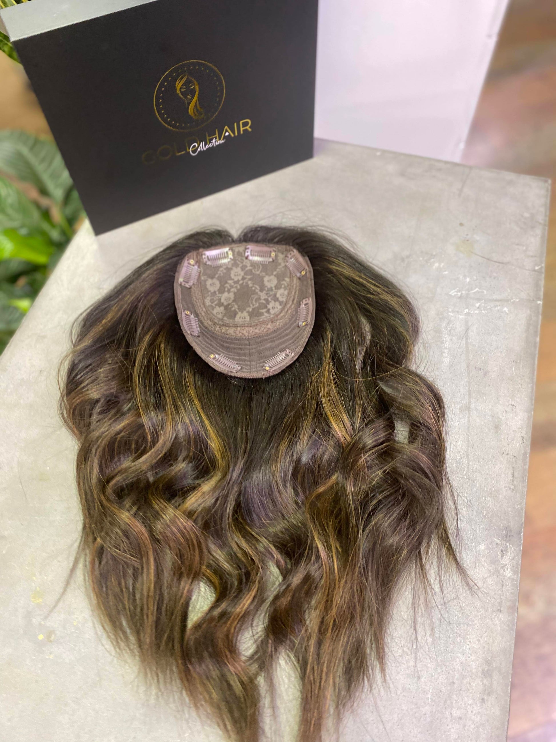 Rachel Ombre (Wavy / Curly) | 100% Remy Hair Topper