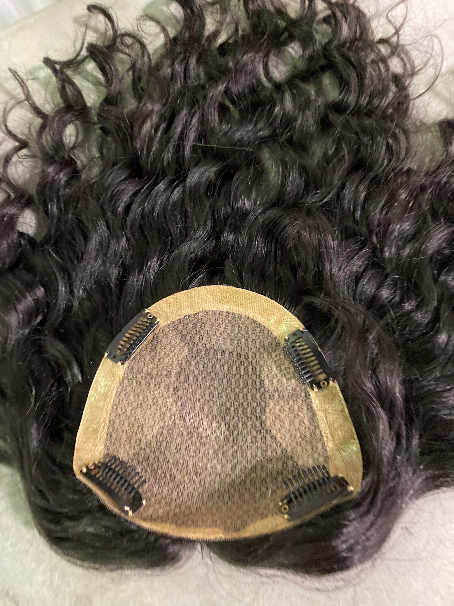 Amy Silk Base (Wavy / Curly) | 100% Remy Hair Topper