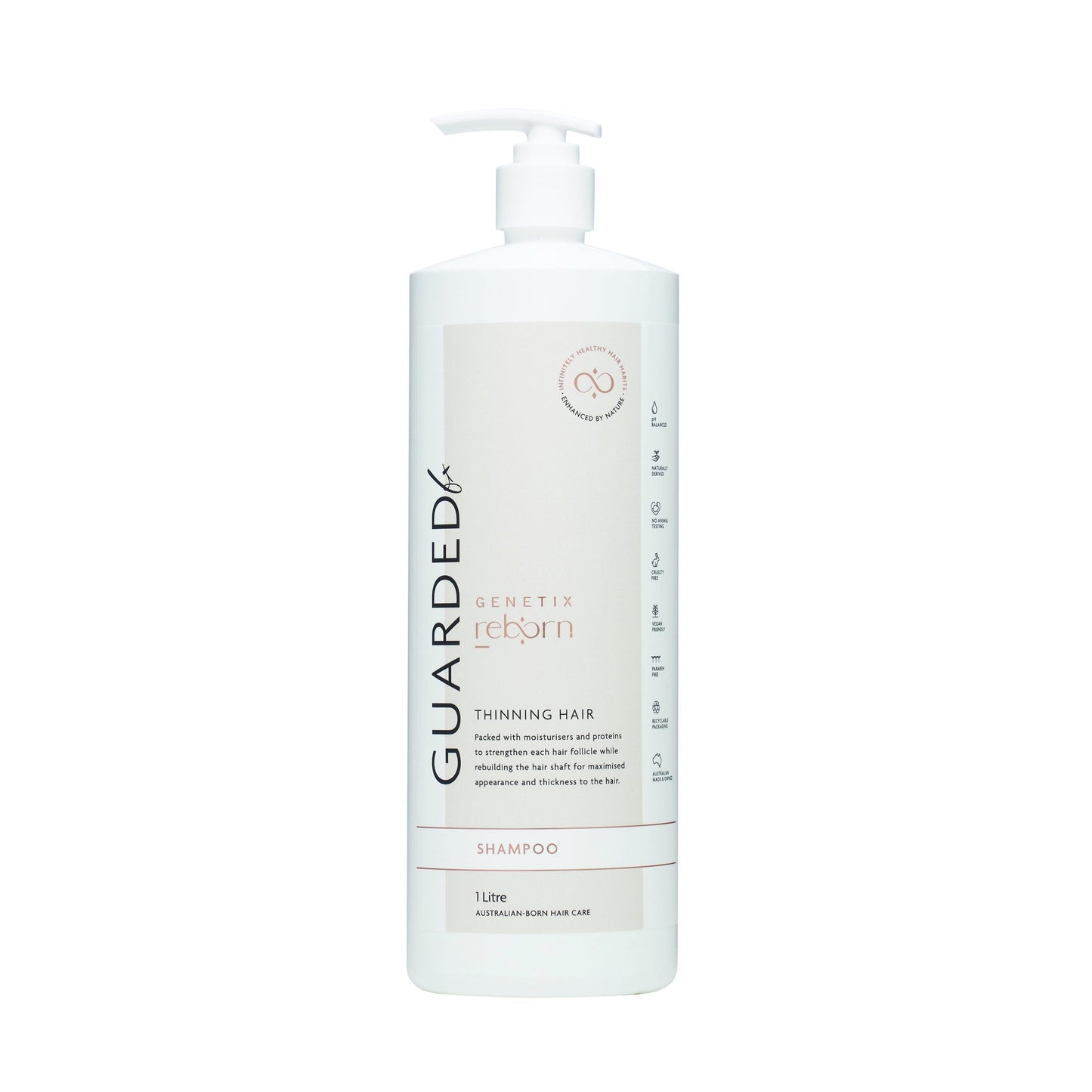Genetix Reborn GUARDED FX Shampoo 300ml | 1 Litre