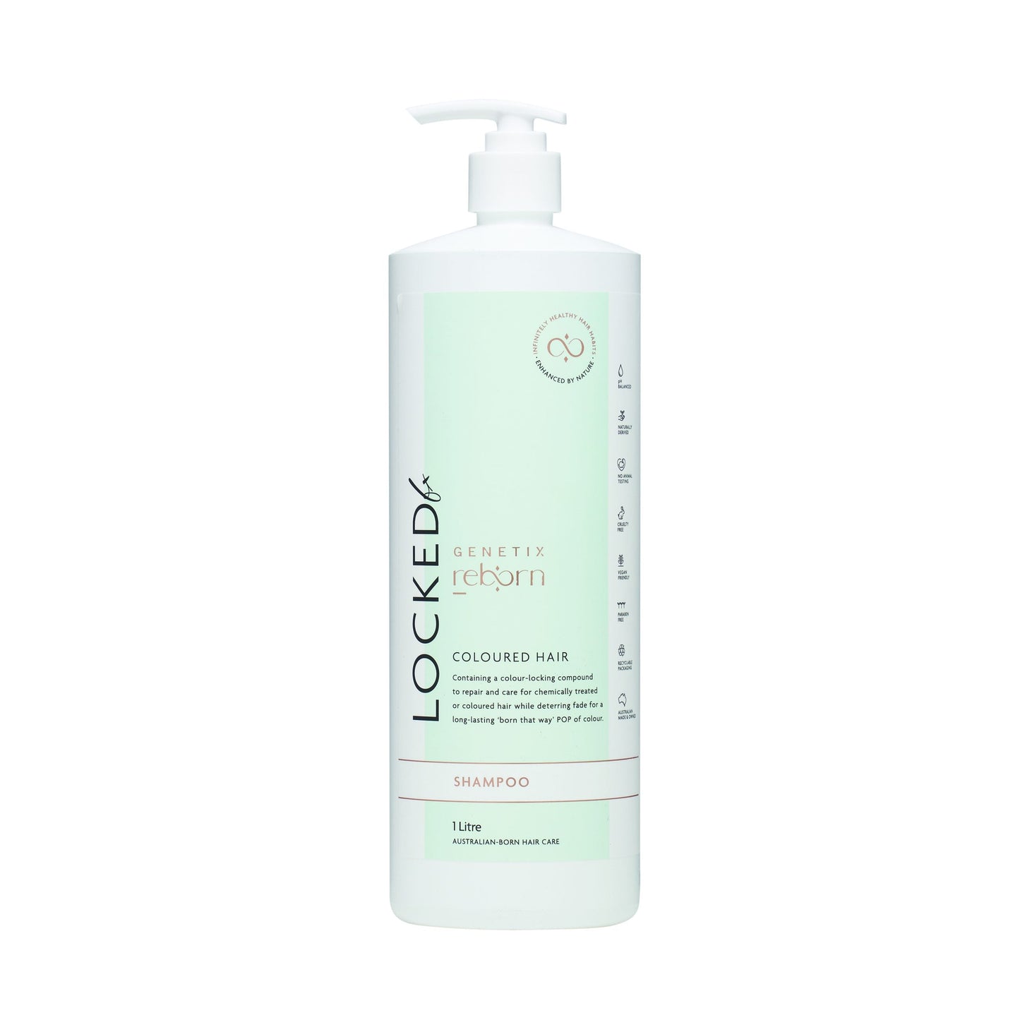 Genetix Reborn LOCKED FX Shampoo 300ml | 1 Litre