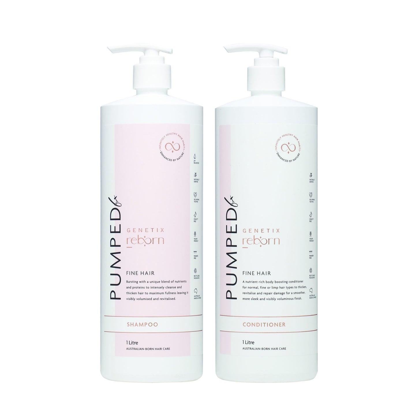 Genetix Reborn PUMPED FX Shampoo 300ml | 1 Litre
