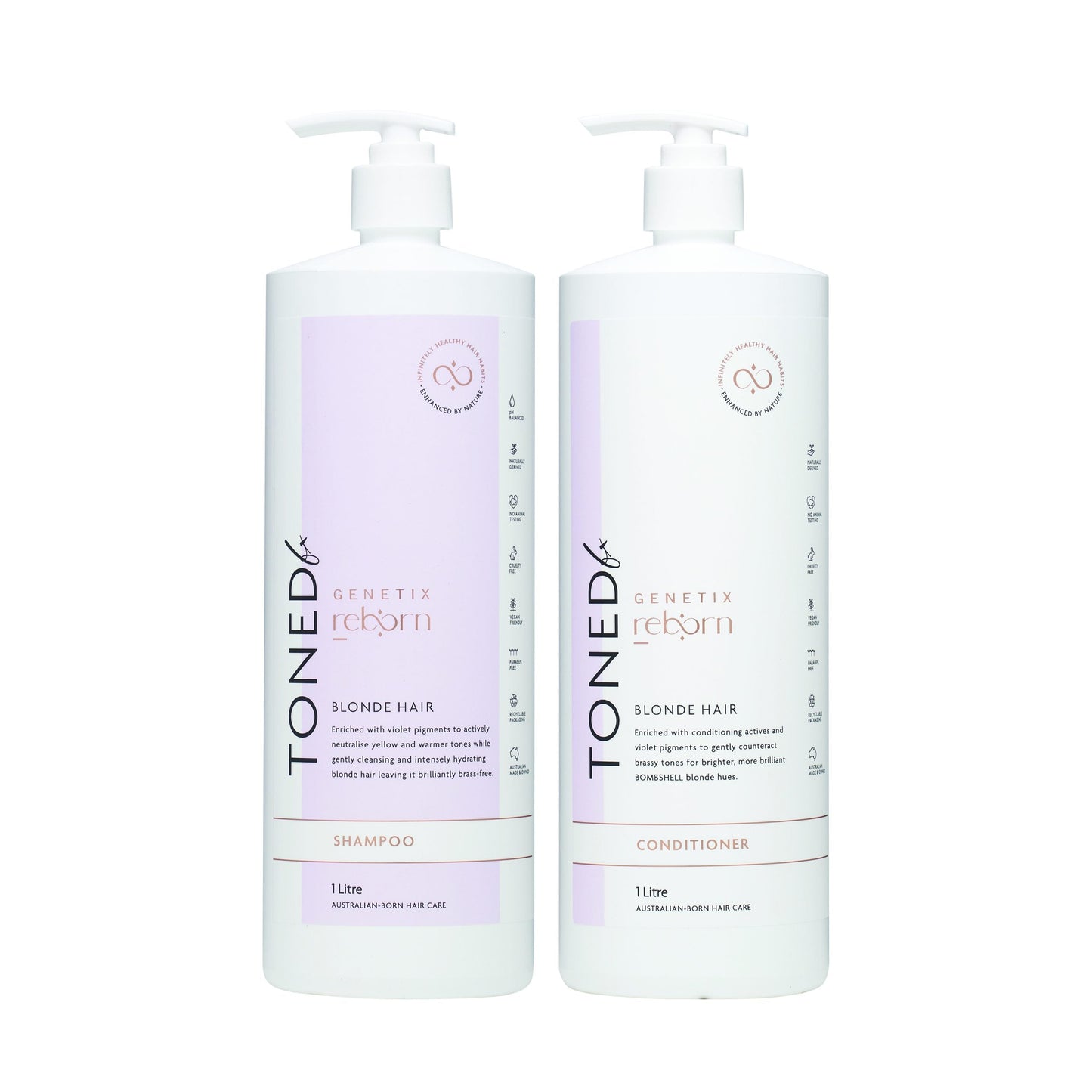 Genetix Reborn TONED FX Conditioner 300ml | 1 Litre